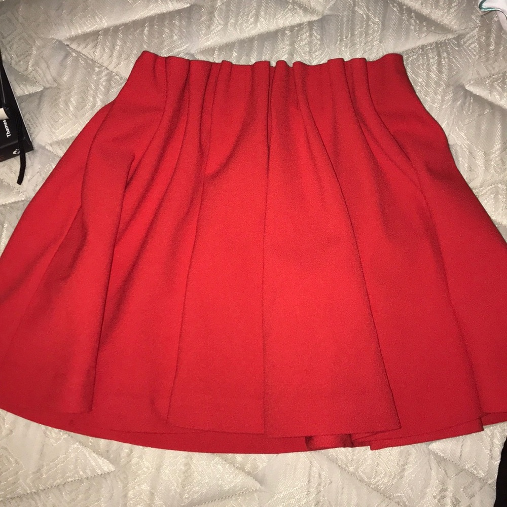 Red H&M skirt